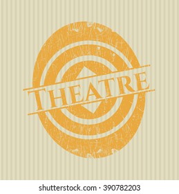 Theatre rubber grunge texture stamp