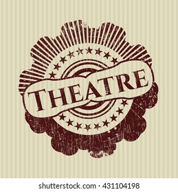 Theatre with rubber seal texture