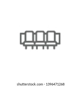 Theatre seat icon. Element of theatre icon. Thin line icon for website design and development, app development. Premium icon