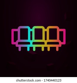 Theatre seat nolan icon Simple thin line, outline vector of theater icons for ui and ux, website or mobile application