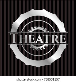 Theatre silver shiny emblem