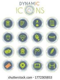 Theatre simply symbols for web and user interface