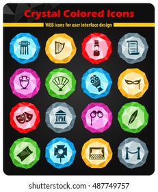 Theatre simply symbols for web and user interface