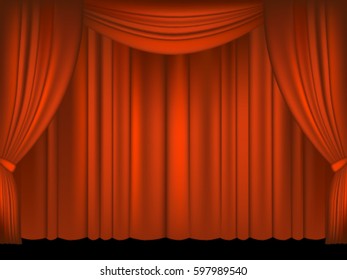 Theatre stage. Vector