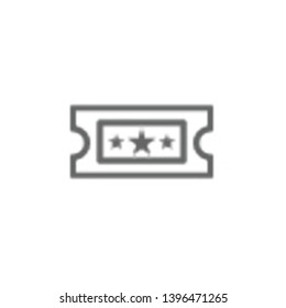 Theatre ticket icon. Element of theatre icon. Thin line icon for website design and development, app development. Premium icon