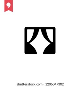 Theatre vector icon