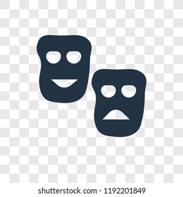 Theatre vector icon isolated on transparent background, Theatre transparency logo concept