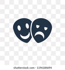 Theatre vector icon isolated on transparent background, Theatre transparency concept can be used web and mobile