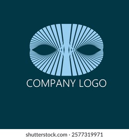 Theatrical carnival mask vector logo