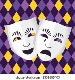 theatrical mask icon