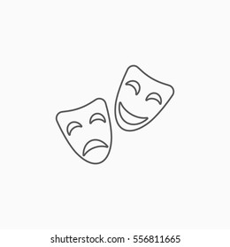 theatrical mask icon