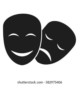 Theatrical mask icon. 