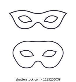 Theatrical masks design. Vector illustration