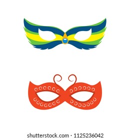 Theatrical masks design. Vector illustration