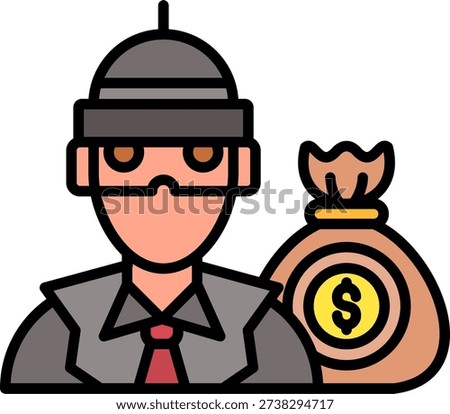 Theft Creative Vector Icon Design