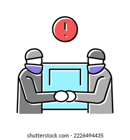 Diebstahlkriminalität Symbol Vektorgrafik. Diebstahlzeichen. einzelne Symbolillustration