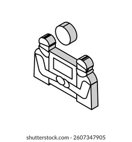 theft crime isometric icon vector. theft crime sign. isolated symbol illustration