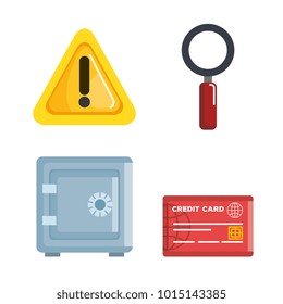 Theft identity set icons