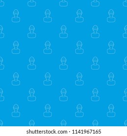 Theft pattern vector seamless blue repeat for any use