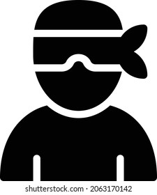 theft vector glyph flat icon