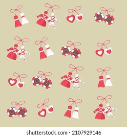 Thematic pattern of the Bulgarian holiday Baba Marta, Martisor