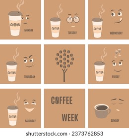 thematic set "coffee during the week"