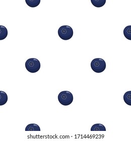 Theme big colored seamless blueberry, bright berry pattern for seal. Berry pattern consisting of beautiful seamless repeat blueberry. Simple colorful pattern berry from seamless soft round blueberry.