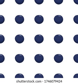 Temática de arándanos sin soldadura de color grande, patrón de berry brillante para foca. Patrón de cerezo que consiste en un hermoso arándano azul reproducido sin costura. Berry de patrón simple y colorido a partir de arándano azul suave y redondo.