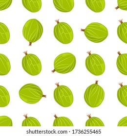 Temática de grano de gooseberry sin costura, patrón de berry brillante para foca. Patrón de cerezo consistente en una hermosa gooseberry reproducida sin costura. Berry de patrón simple y colorido a partir de una suave y suave guinda.