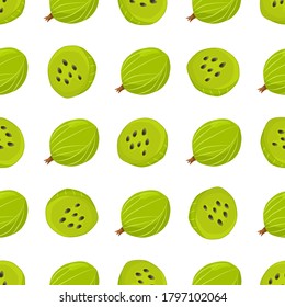 Theme big colored seamless gooseberry, bright berry pattern for seal. Berry pattern consisting of beautiful seamless repeat gooseberry. Simple colorful pattern berry from seamless soft gooseberry.