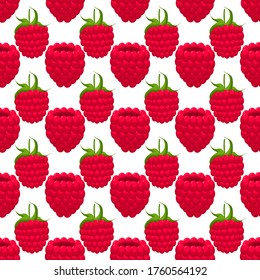 Theme big colored seamless red raspberry, bright berry pattern for seal. Berry pattern consisting of beautiful seamless repeat raspberry. Simple colorful pattern berry from seamless soft raspberry.