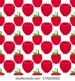 Tema de la frambuesa rojiza sin costura, patrón de berry brillante para foca. Patrón de berry consistente en una hermosa frambuesa de repetición sin costura. Berry de patrón simple y colorido a partir de frambuesa suave y sin fisuras.