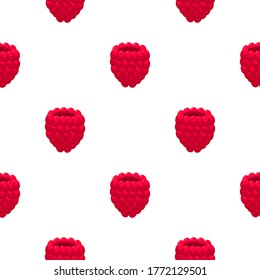 Theme big colored seamless red raspberry, bright berry pattern for seal. Berry pattern consisting of beautiful seamless repeat raspberry. Simple colorful pattern berry from seamless soft raspberry.
