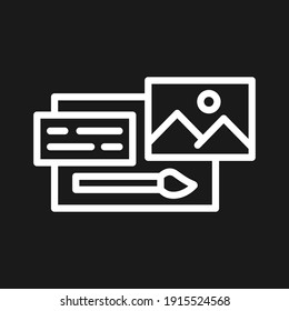 Theme, change theme, paint, edit icon vector image. Can be used for phone and tablet. Suitable for mobile apps, web apps and print media.