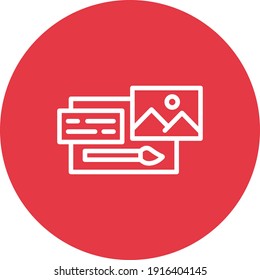 Theme, change theme, paint, edit icon vector image. Can be used for phone and tablet. Suitable for mobile apps, web apps and print media.