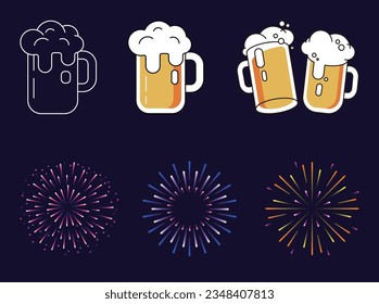 The theme of the festival is beer and fireworks.