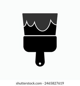 Theme Icon. Motive, Paint Brush Symbol – Vector. 