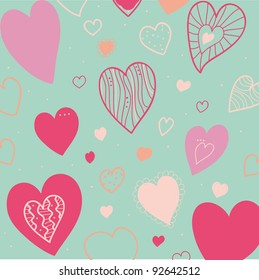 theme love heart background