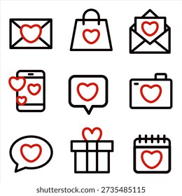 The theme of love is subtly linked to Valentine's Day, wedding cards, and romantic projects. EPS 10.