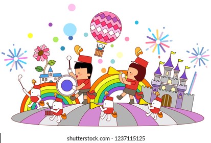 Theme park and chorus
