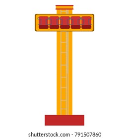 Theme park ride on a white background, Vector illustration