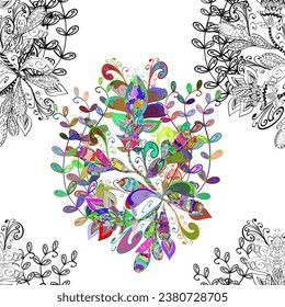 Theme seamless pattern Background. Flat Flower Elements Design.seamless Floral Pattern in vector illustration Beautiful fabric pattern. Colour Spring 