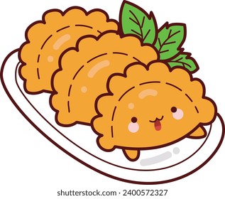 The theme of this illustration is Japanese Food. Japanese clip art. Emoji of food icon. Doodle asian food pastel icon. Cute street food from Japanese. Culinare emoji from Japanese. Cute dessert.