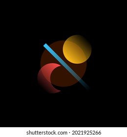 Theme. Vector icon in gradient style