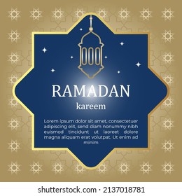 Theme vector illustration Ramadhan month. Islamic greeting card template with ramadan for wallpaper design. Posters, media banners.