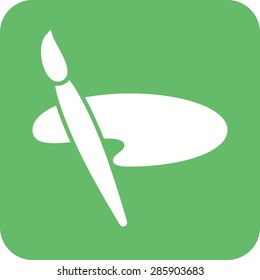 Themes, display, colors icon vector image. Can also be used for mobile apps, phone tab bar and settings. Suitable for use on web apps, mobile apps and print media