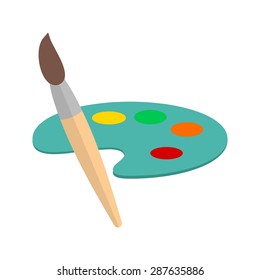 Themes, display, colors icon vector image. Can also be used for mobile apps, phone tab bar and settings. Suitable for use on web apps, mobile apps and print media