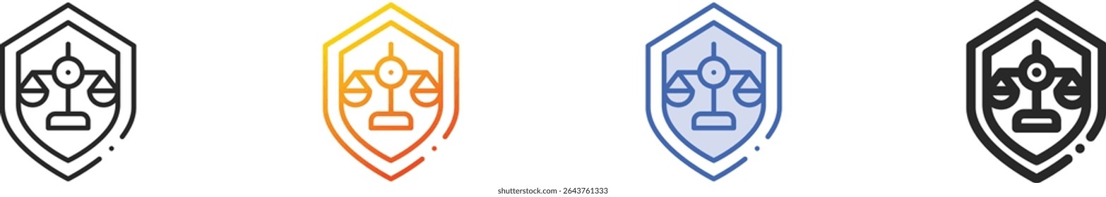 themis icon.Thin Linear, Gradient, Blue Stroke and bold Style Design Isolated On White Background