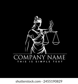 Themis Law Firm Logo EPS Vector Design