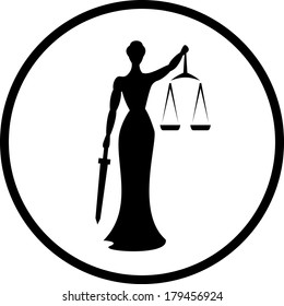 Themis vector icon